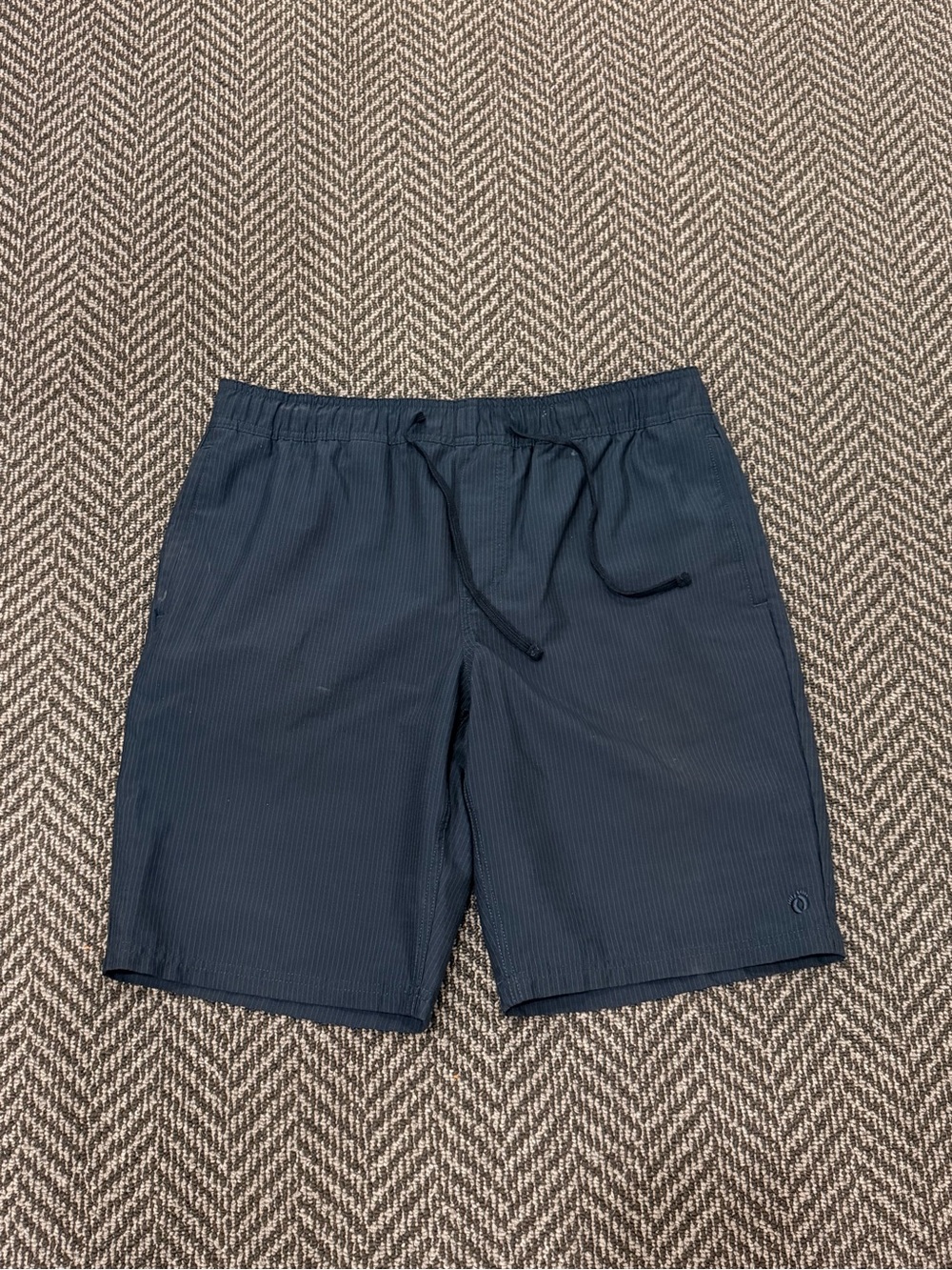 Hang Ten Men's Navy Elastic Waist Athletic Shorts